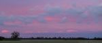 © Sven Začek - Quite a rare occasion when high and low clouds exit without the middle ones. The sun has set  and does not light the lower clouds but the higher ones. The results are gentle pink clouds but colourless lower clouds. The colours have been captured very neat 